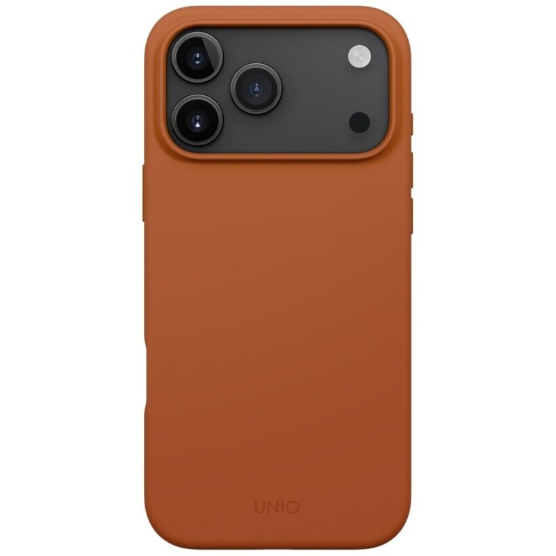 Husa iPhone 17 Pro Max UNIQ Lino MagClick™, oranj