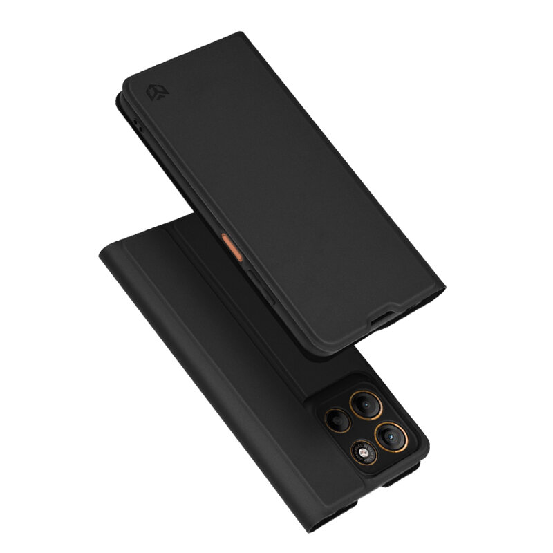 Husa Motorola Moto G17 Techsuit Magskin Book, negru