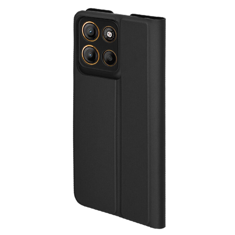 Husa Motorola Moto G17 Power Techsuit Magskin Book, negru