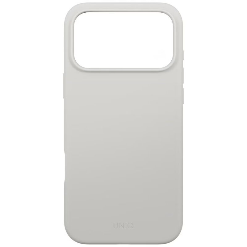 Husa iPhone 17 Pro UNIQ Lino MagClick™, gri