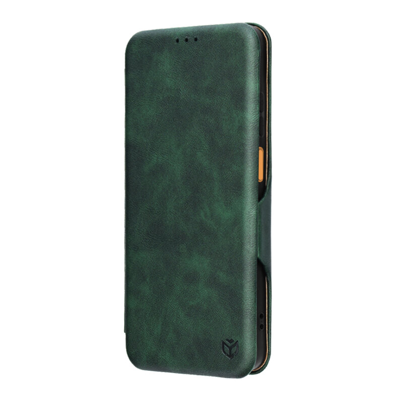 Husa 360° Motorola Moto G17 Techsuit Safe Wallet Plus, verde