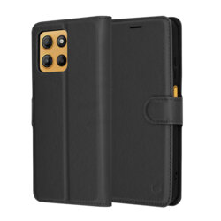 Husa Motorola Moto G17 Techsuit Leather Folio, negru
