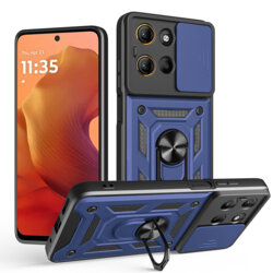 Husa Motorola Moto G17 protectie camera Techsuit CamShield Series, albastru