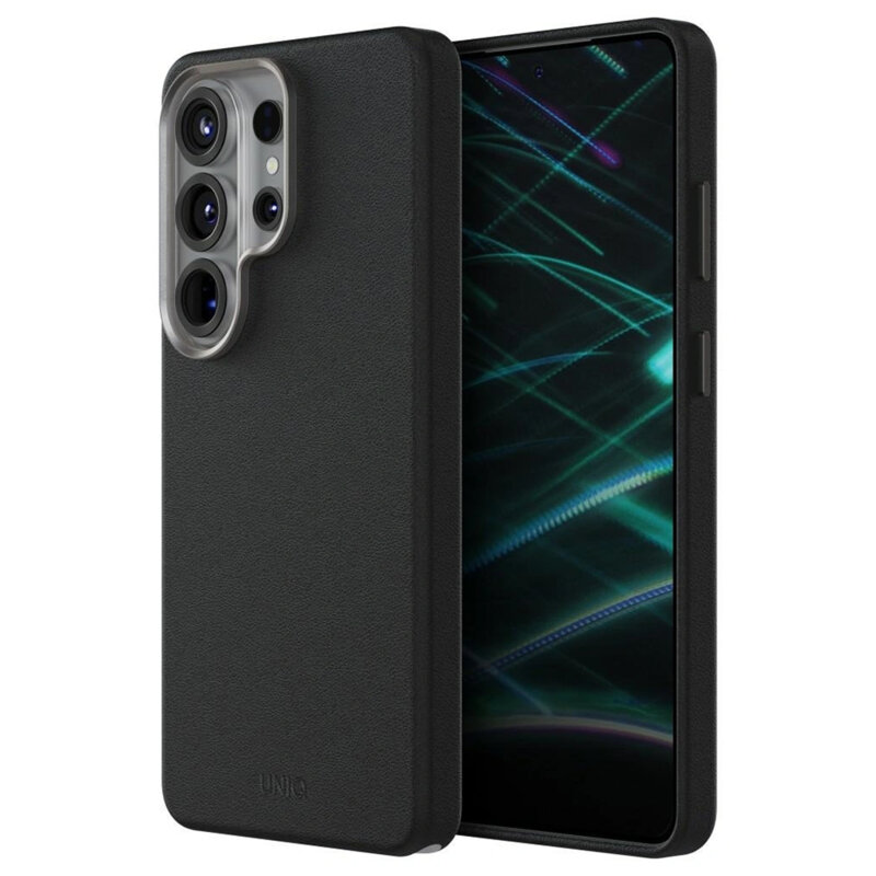 Husa Samsung Galaxy S26 Ultra UNIQ Lyden Leatherette, negru