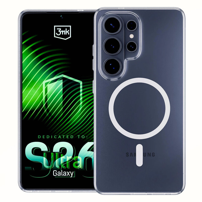 Husa Samsung Galaxy S26 Ultra 3mk Clear MagCase, transparenta