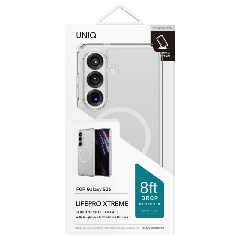Husa Samsung Galaxy S26 UNIQ LifePro Xtreme MagClick, transparenta