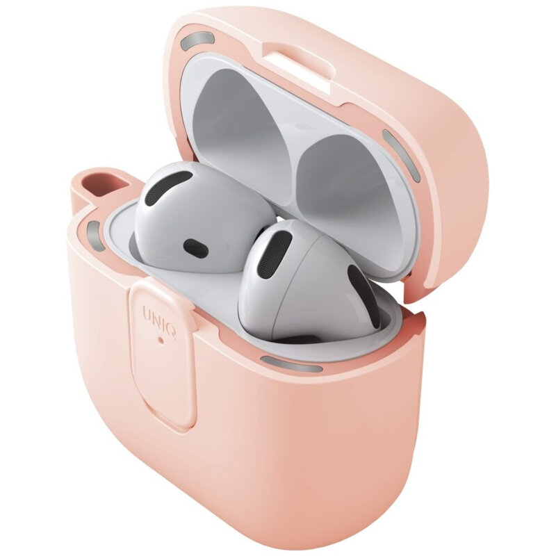 Husa AirPods 4 UNIQ Clyde Series, coral