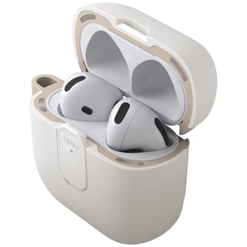 Husa AirPods 4 UNIQ Clyde Series, bej