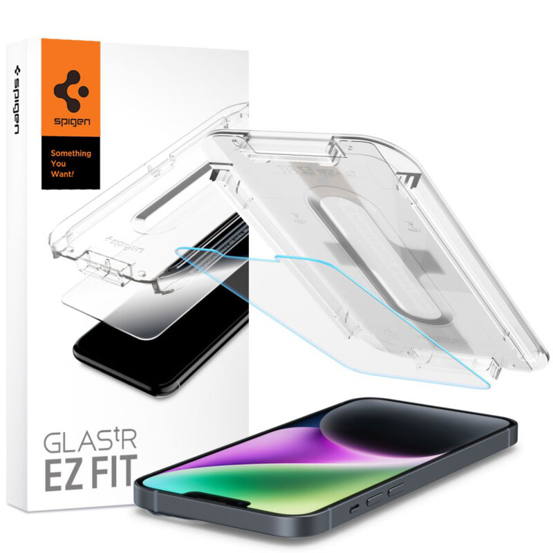 [Pachet 2x] Folie iPhone 17e Spigen Glas.tR EZ Fit, transparenta