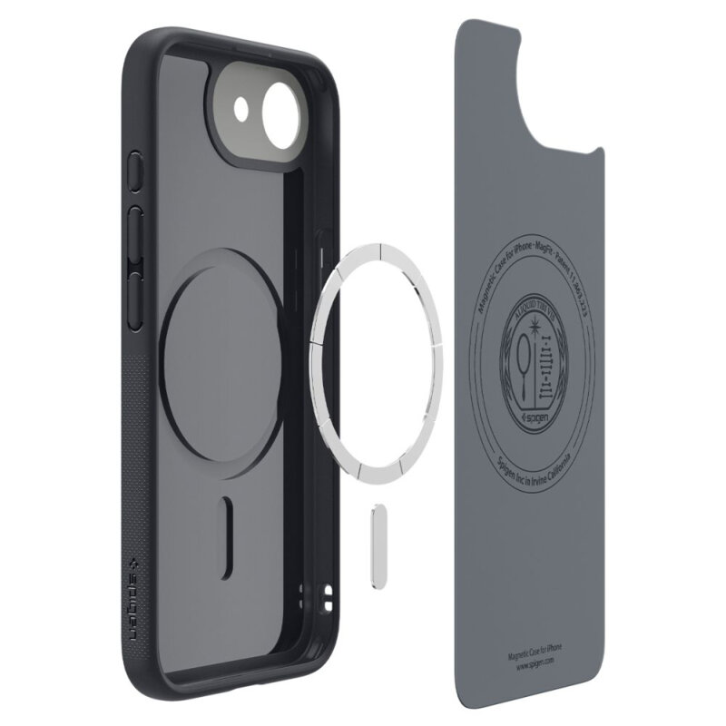 Husa iPhone 17e Spigen Caseology Nano Pop MagSafe, negru
