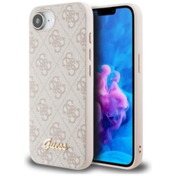 Husa originala Guess iPhone 16e Hardcase 4G Script Logo, roz, GUHMPSE4HG4SHP