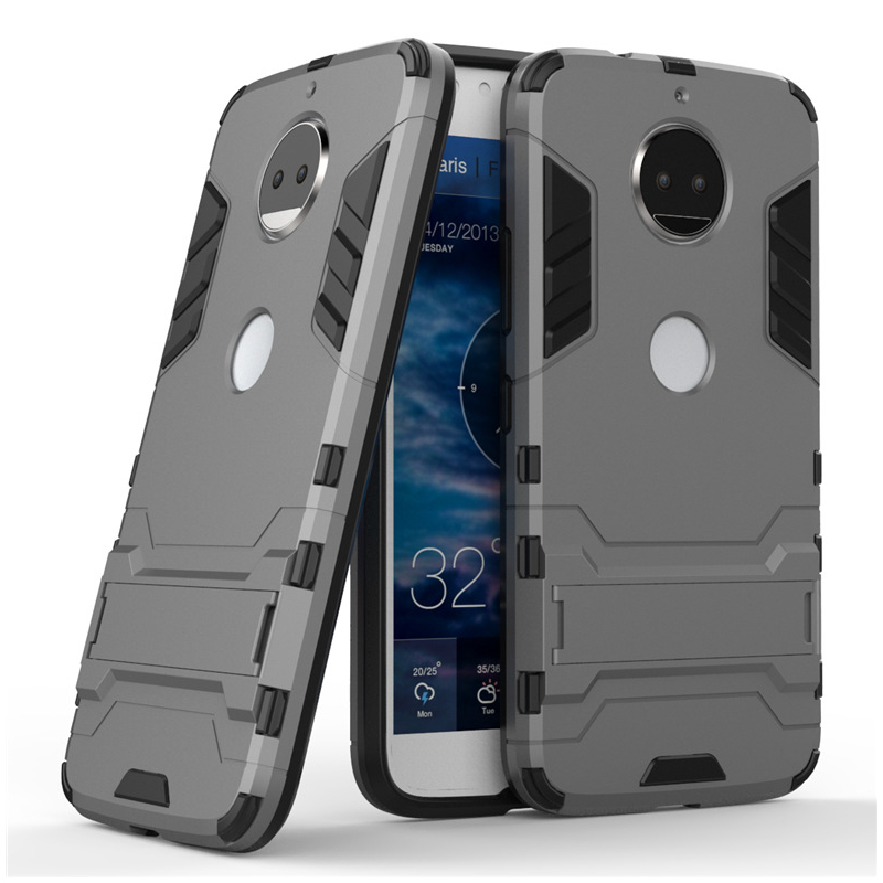 Husa Motorola Moto G5S Mobster Hybrid Stand Shell – Grey