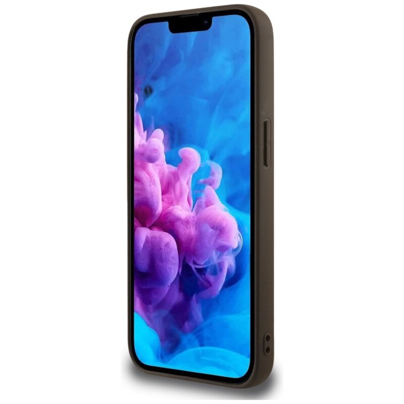 Husa originala Guess iPhone 17e Hardcase 4G Flower Print MagSafe, maro, GUHMPSE4P4ROPEMCW