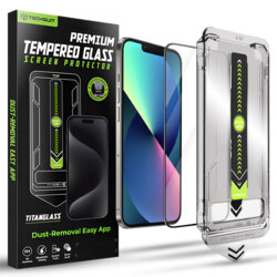 Folie iPhone 17e Techsuit TitanGlass FullCover, negru