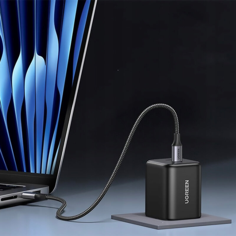 Incarcator GaN tip C, Fast Charge Ugreen, 45W, negru, 65058
