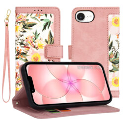 Husa personalizata fete iPhone 17e Techsuit FlipCraft, roz