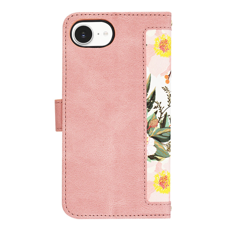 Husa personalizata fete iPhone 17e Techsuit FlipCraft, roz