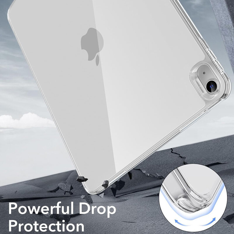 Husa iPad Air 13 (2026) ESR Classic Hybrid, negru/transparenta