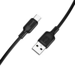 Cablu de incarcare USB la Type-C Borofone, negru, 1m, BX113