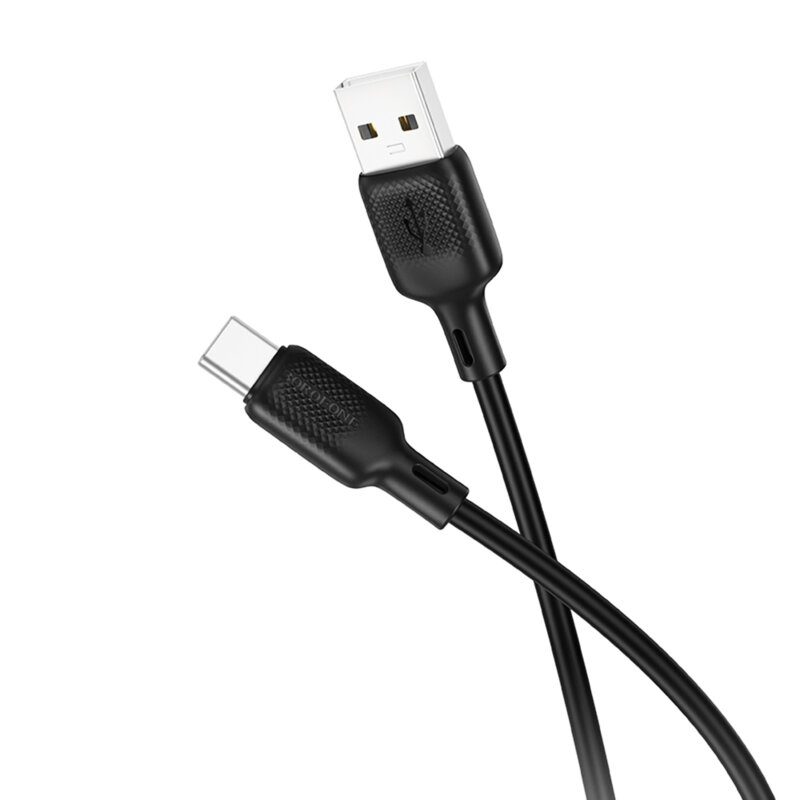 Cablu de incarcare USB la Type-C Borofone, negru, 1m, BX113