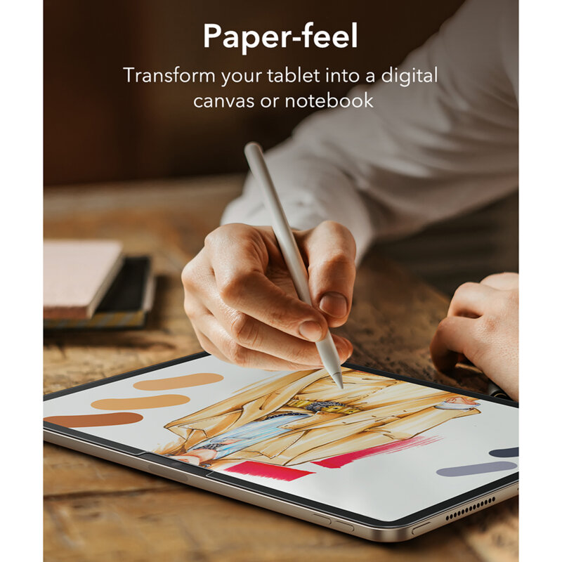 [Pachet 2x] Folie iPad Air 11 (2026) ESR Paper-Feel, mata