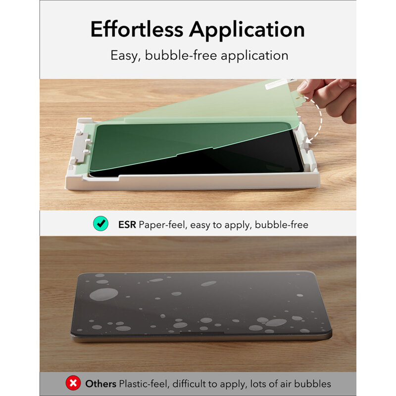 [Pachet 2x] Folie iPad Air 11 (2026) ESR Paper-Feel, mata