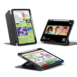 Husa iPad Air 11 (2026) ESR Flip Hybrid Pen, negru