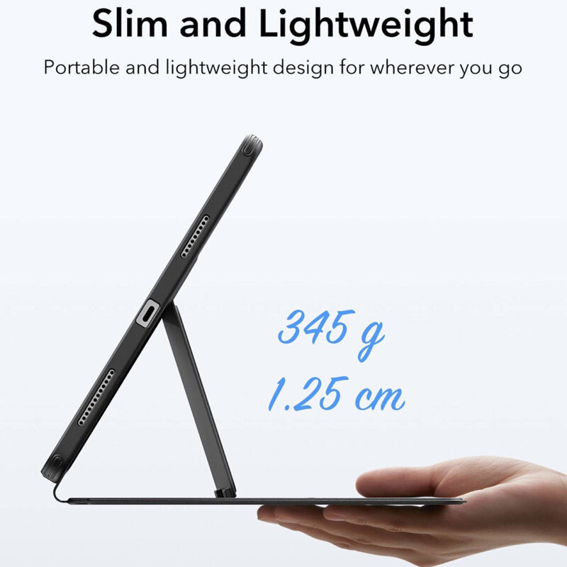 Husa iPad Air 11 (2026) ESR Flip Hybrid Pen, negru