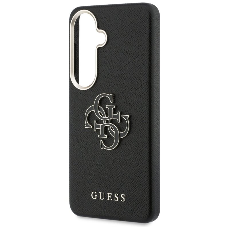 Husa Samsung Galaxy S26 Plus Guess Grained Big 4G Metal Logo, negru, GUHCS26M5PS4RGGK