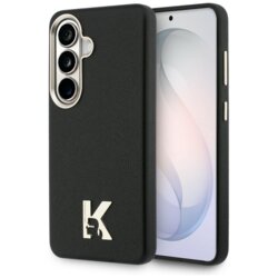 Husa Samsung Galaxy S26 Karl Lagerfeld Wrapped Grained Leather MagSafe, negru, KLHMS26S5PGFKHGK