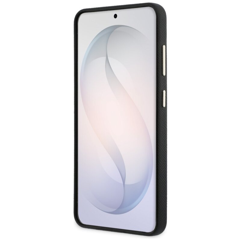 Husa Samsung Galaxy S26 Karl Lagerfeld Wrapped Grained Leather MagSafe, negru, KLHMS26S5PGFKHGK