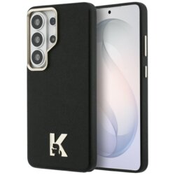 Husa Samsung Galaxy S26 Ultra Karl Lagerfeld Wrapped Grained Leather MagSafe, negru, KLHMS26L5PGFKHGK