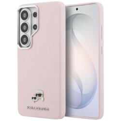 Husa Samsung Galaxy S26 Ultra Karl Lagerfeld Wrapped Grained Leather MagSafe, roz, KLHMS26L6PFKCLP