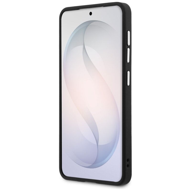 Husa Samsung Galaxy S26 Karl Lagerfeld Wrapped Leather MagSafe, negru, KLHMS26SPSKRPMK