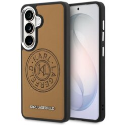 Husa Samsung Galaxy S26 Karl Lagerfeld Wrapped Leather MagSafe, maro, KLHMS26SPSKRPMW