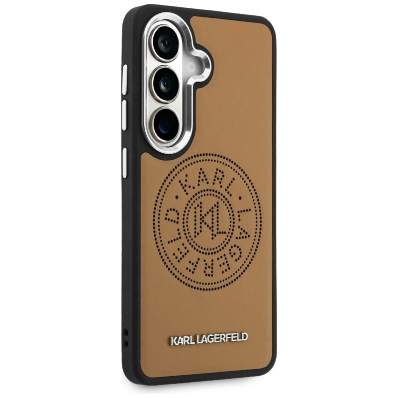 Husa Samsung Galaxy S26 Karl Lagerfeld Wrapped Leather MagSafe, maro, KLHMS26SPSKRPMW