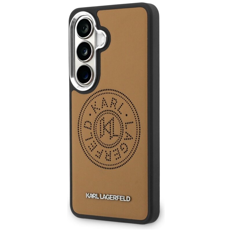 Husa Samsung Galaxy S26 Karl Lagerfeld Wrapped Leather MagSafe, maro, KLHMS26SPSKRPMW