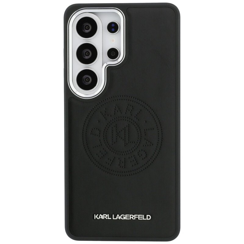 Husa Samsung Galaxy S26 Ultra Karl Lagerfeld Wrapped Leather MagSafe, negru, KLHMS26LPSKRPMK