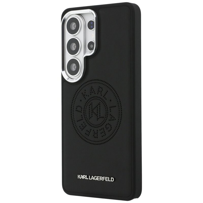 Husa Samsung Galaxy S26 Ultra Karl Lagerfeld Wrapped Leather MagSafe, negru, KLHMS26LPSKRPMK