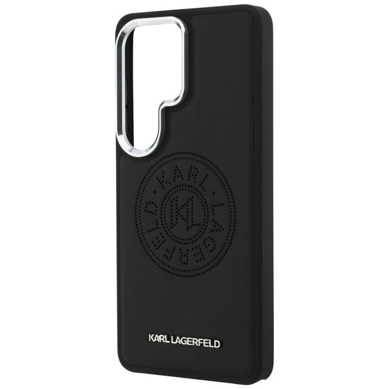 Husa Samsung Galaxy S26 Ultra Karl Lagerfeld Wrapped Leather MagSafe, negru, KLHMS26LPSKRPMK