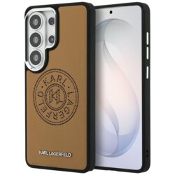 Husa Samsung Galaxy S26 Ultra Karl Lagerfeld Wrapped Leather MagSafe, maro, KLHMS26LPSKRPMW