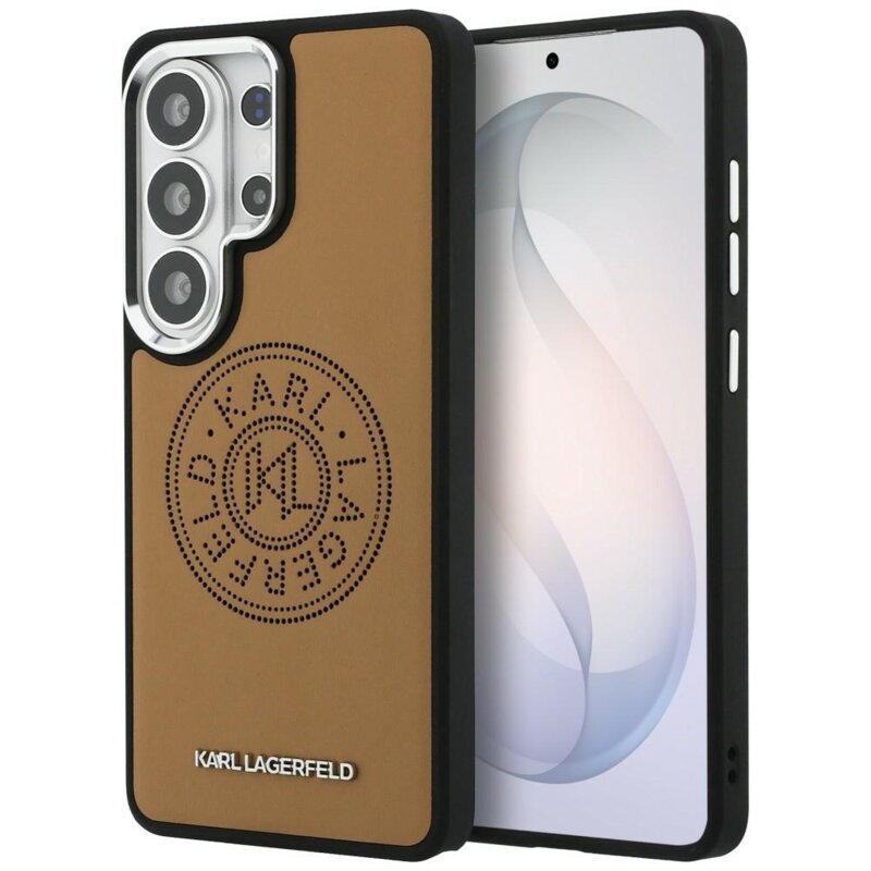 Husa Samsung Galaxy S26 Ultra Karl Lagerfeld Wrapped Leather MagSafe, maro, KLHMS26LPSKRPMW