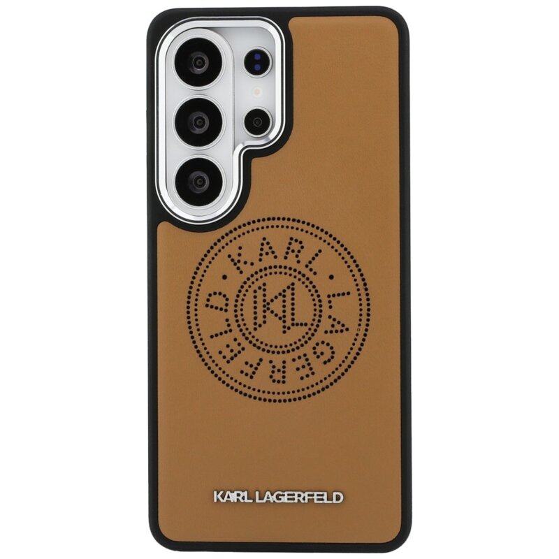 Husa Samsung Galaxy S26 Ultra Karl Lagerfeld Wrapped Leather MagSafe, maro, KLHMS26LPSKRPMW