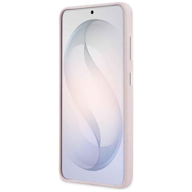 Husa Samsung Galaxy S26 Karl Lagerfeld Wrapped Grained Leather MagSafe, roz, KLHMS26S5PGFKHGP