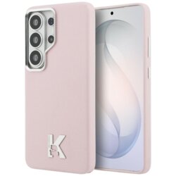 Husa Samsung Galaxy S26 Ultra Karl Lagerfeld Wrapped Grained Leather MagSafe, roz, KLHMS26L5PGFKHGP