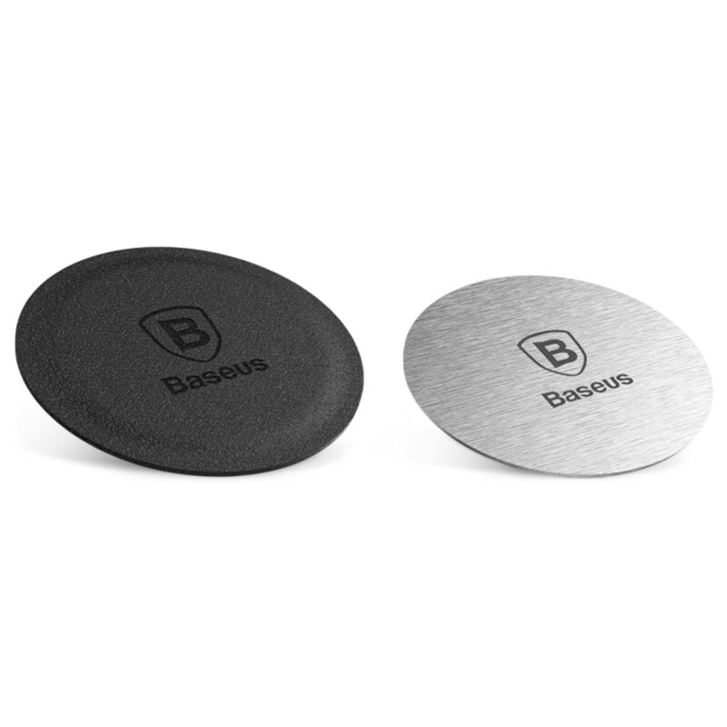 [Pachet 2x] Placuta metalica telefon Baseus, argintiu, ACDR-A0S