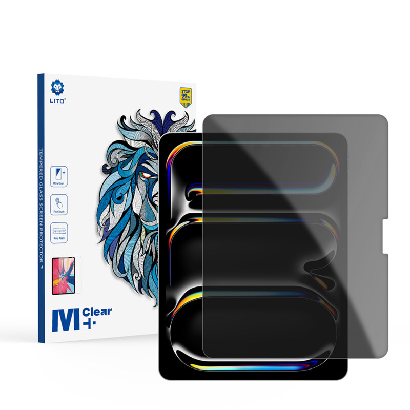 Folie sticla iPad Air 13 (2026) Lito 9H Tempered Glass, privacy