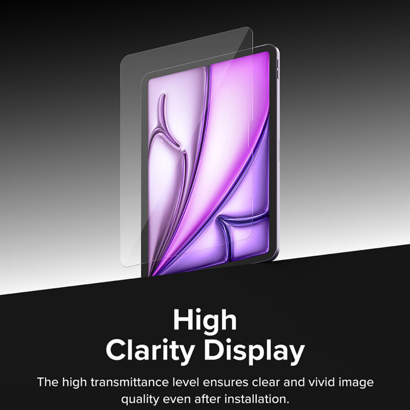 Folie sticla iPad Air 13 (2026) Ringke Easy Slide Tempered Glass, transparenta