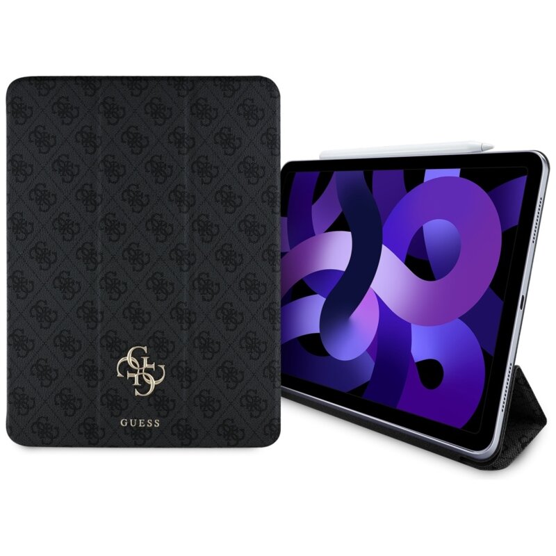 Husa iPad Air 13 (2026) Guess Magnetic 4G Big Logo, negru, GUFC13RM24PS4SGK