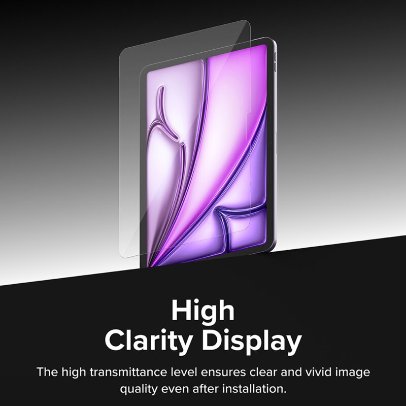 Folie sticla iPad Air 11 (2026) Ringke Easy Slide Tempered Glass, transparenta